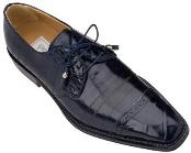 Navy Alligator Shoes