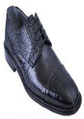 Leather crocodile shoe