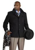 Black Stylish Mens Overcoat
