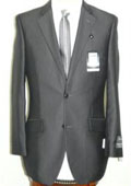 Shiny Charcoal Two Tone Suit