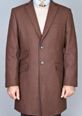 Mens Single Breasted Carcoat