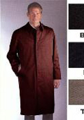 Mens Brown Single Breasted Trench Coat