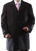 Men's Single Breasted Black coat
