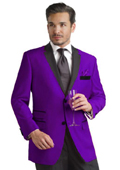 Men Purple Tuxedo