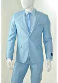 Mens Light Blue Suit