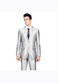 Mens Silver Suit