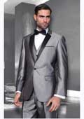 Mens Silver Grey Suit