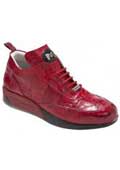  Red alligator sneakers