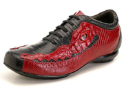 Mens Black with Red Sneakers