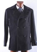 Black Wool Winter Coat