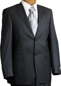 Mens 2Button Charcoal Suit