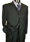 Black pinstripe suits