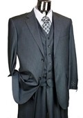 charcoal pinstripe suit