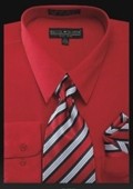 Mens Red Shirt Tie
