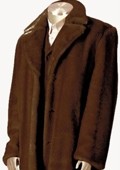 Mens Full Length Brown coat