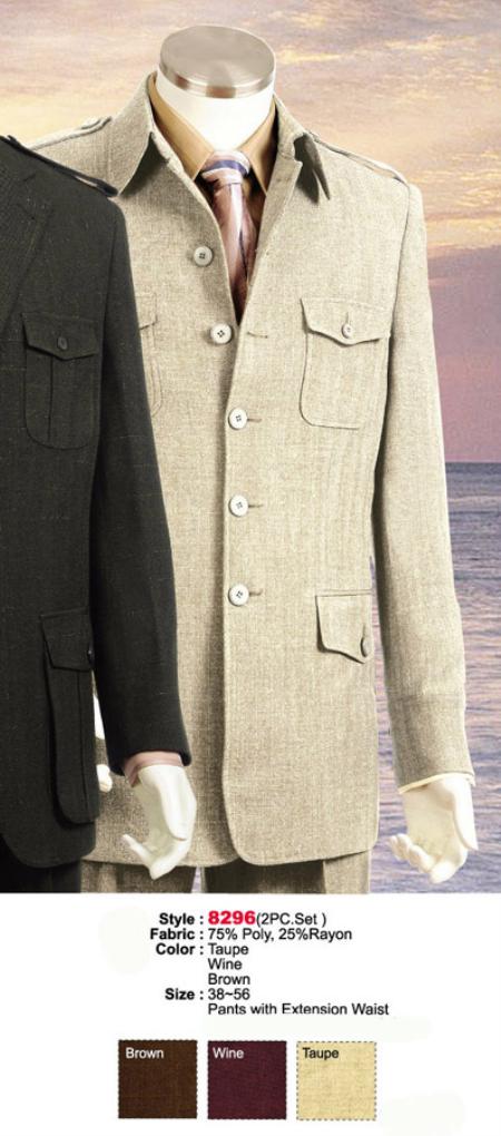 Mens Safari Suit