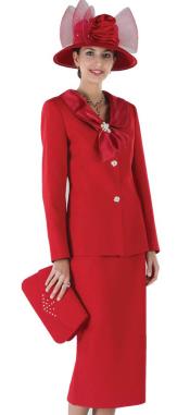 Red Women Dress Set