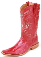 red cowboy boots