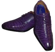 Purple dress shoes