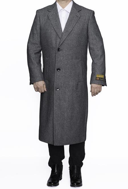  men's Big and Tall Large Man ~ Plus Size Grey Wool Overcoat Outerwear Coat Up To Size 68 Regular Fit Long men's Dress Topcoat -  Winter coat