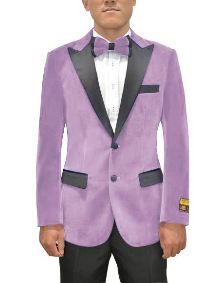  Lavender Velvet Tuxedo - men's Blazer