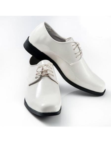  men's Ivory Square Toe Lace Up Cushioned Footbed Shoe