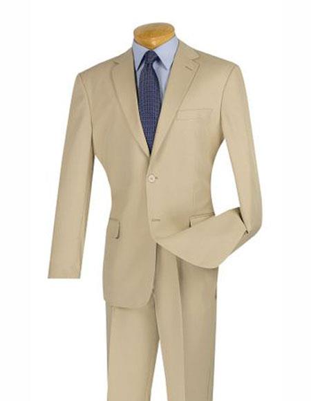  men's Two Button Lucci Suit Beige 1920s 1940s men's Fashion Vintage Style Blazer 