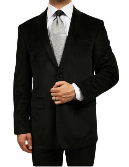  Velour men's Blazer Jacket Black Kids Sizes Luxurious Velvet Highlights Two-Button Single-Breast men's & Bo
