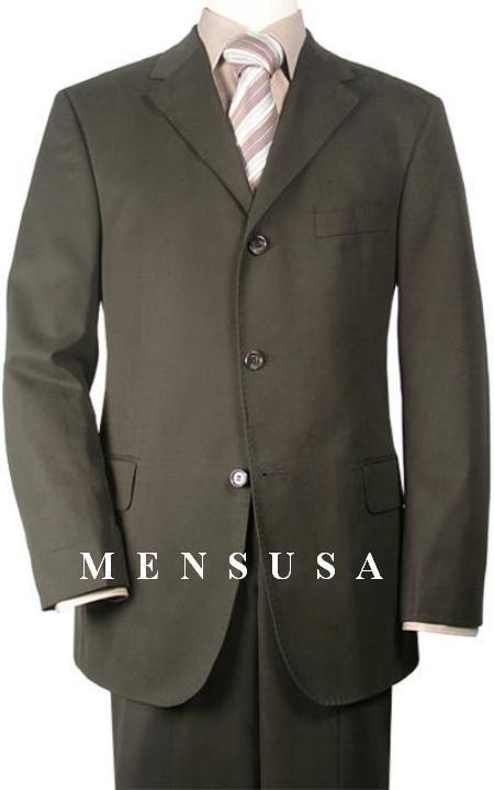  Cheap Plus Size Suits For Men - Big and Tall Suit For Big Guys Olive Green