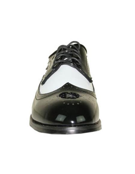 Size 16 Mens Dress Shoes Black and White Shoe