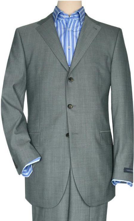 Mix And Match Suits Solid Light Gray Quality Suit Separates, Total Comfort Any Size Jacket & Any Siz