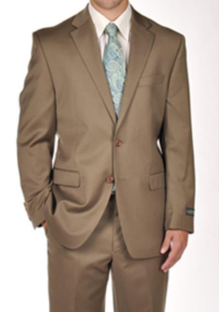 Mix And Match Suits Men's Suit Separates Tan ~ Beige Dress Suit Separates Portly CUT Executive Fit S