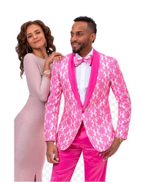 Pink Prom Suit - Pink wedding Suit