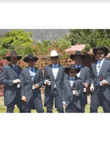 Country Tuxedos For Weddings Mens Traje Vaquero Western Suit and Tuxedo Charcoal Grey