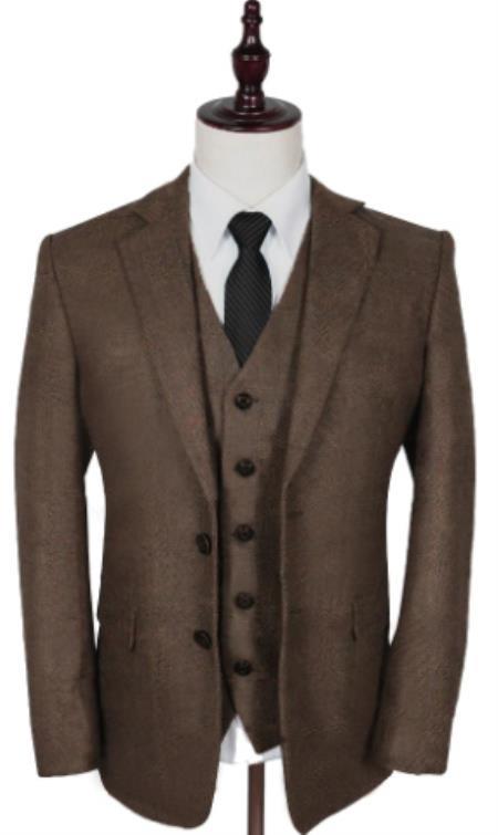 Thomas Shelby Brown Suit - Peaky Blinders Wedding Suit