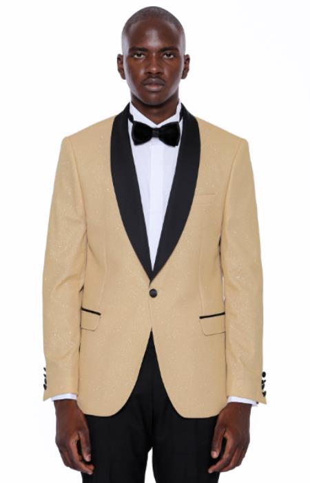 Ivory Paisley Suit - Cream Tuxedo