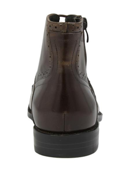 Cap Toe Stacy Adams Brown Lace Up Style Classic Boots