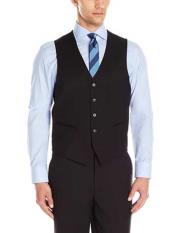  5 Button Dark color black Micro Tech Groomsmen Vest ~ Waistcoat ~ Waist coat With Besom Pockets