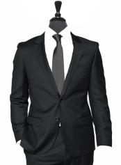 black linen suit