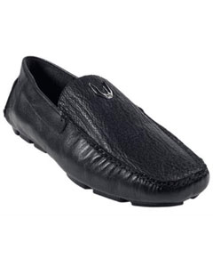  Dark color black Genuine Shark Drivers Vestigium Driving Cheap Priced Exotic Skin Formal slip on Stylish Dress Loafer men's Prom Shoes