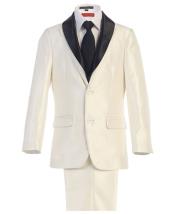  Children Kids Boys Sizes White kids suits available in little boys 3 three piece suit With Adjustable Tie