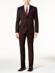  Wedding Maroon Suit Burgundy Suit~ Wedding Slim Fit 2 Button Prom ~ Wedding Groomsmen Tuxedo 