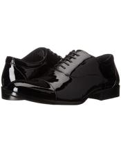  Patent Leather Lace-Up Closure