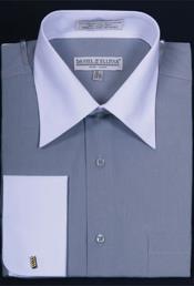 Affordable Clearance Cheap Mens Dress Shirt Sale Online Trendy - Silver Men's Daniel Ellissa Bright Shirt