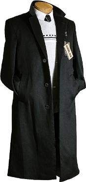  Dark color black Wool fabric / Dress Coat Cheap Priced Available In Big & Tall Sizes Overcoat - Mens Topcoat 