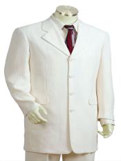  Button White Suit 