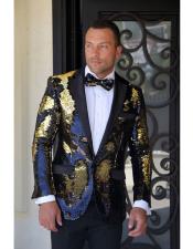 Black And Gold Suit Jacket