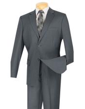  Gray Wedding / Prom Mini Stripe ~ Pinstripe 2 Button Suit