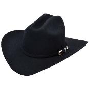  Authentic Los altos Hats-Joan Style Felt Western Hat – Dark color black 