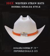  western  100X Premium Straw Hat By Authentic Los altos 
